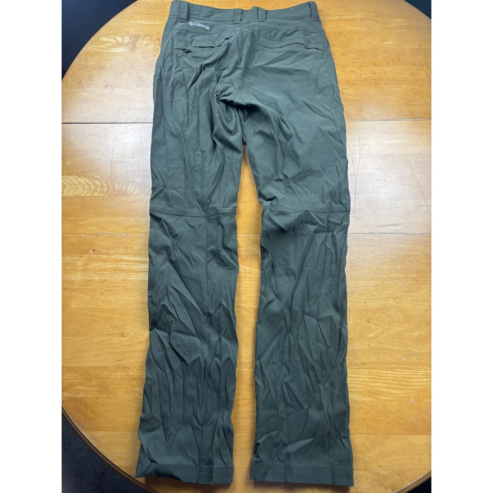 Eddie Bauer First Ascent Convertible Cargo Pants Mens 34x32 Green Hiking Shorts